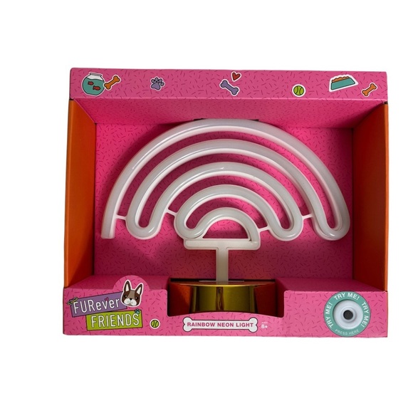 NIB FURever FRIENDS Rainbow Neon Light - Picture 5 of 7